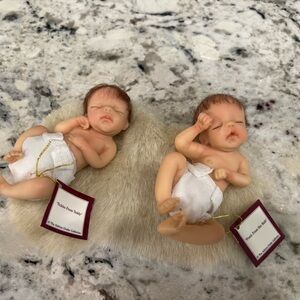 2 Ashton-Drake Galleries "Fresh From Her Bath" “tickle from Teddy” Baby Doll